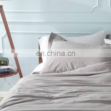 Explosive Products Solid Color Water Wash Cotton King Travel Bedding Duvet Cover Set photo-2