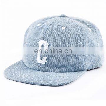 Hip hop custom unstructured 6 panel snapback hat wholesale