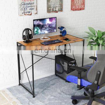 Simple Student Study Writing Desk With Folding Metal Legs Home Use Computer Office Desk Cheap Price photo-4