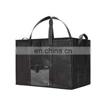 Insulated Aluminum Foil Food Lunch Delivery Cooler Backpack Bag