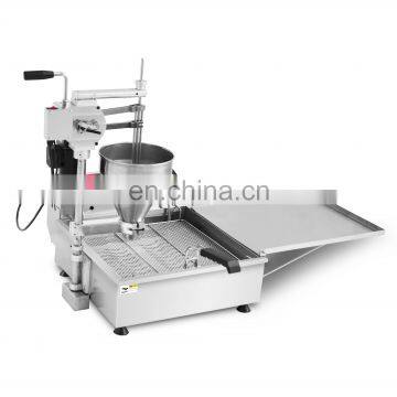 Automatic mini donut fryer 3 shape mini lokma donut maker machine sweet ball pon de ring donut making machine commercial