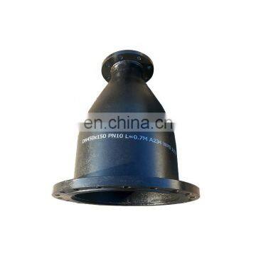 ASTM A234 GR.WPB carbon steel ERW buttweld flanged pipe fittings concentric reducer PN10