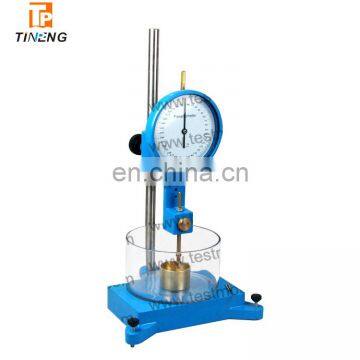 Soil cone penetrometer test apparatus for liquid limit