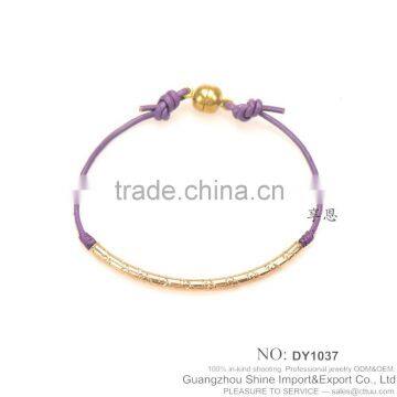 Copper Leather Banglrs Brass Magnetic Bracelet Benefits for 2015 Hot Sale photo-6