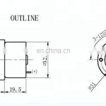 37GB-500 DC 6V 12V 24V 37mm-High Torque Gear Motor