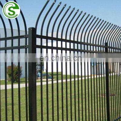 Square tube bar and post galvanized steel iron fence panel/gate