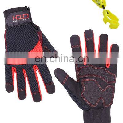 Cotton auto-mechanic-gloves comfortable working synthetic hand protection gloves touch screen gloves