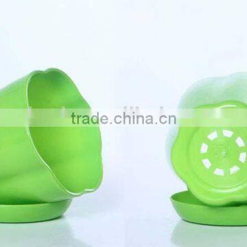 Environmentally plastic ceramic color resin round flower pots