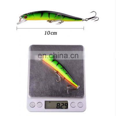 10cm 8.4g 10 Colors 3D Bionic Eyes Saltwater Fish Baits With Treble Hooks Quivering Minnow Bait Fishing photo-3