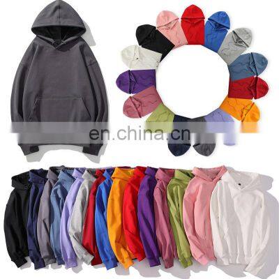 Wholesale Plain Logo Organic Cotton Men's Sweatshirt Blank Fleece Oversized Custom Unisex Men Hoodies