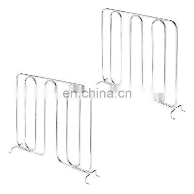 Metal Wire Closet Shelf Divider and Separator for Storage Organization in Bedroom, Bathroom, Kitchen, Office