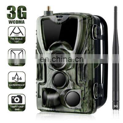 IP65 Waterproof 3g mms wireless hunting camera sim card 16mp full hd outdoor infrared sensor digital hidden trial camera HC801G