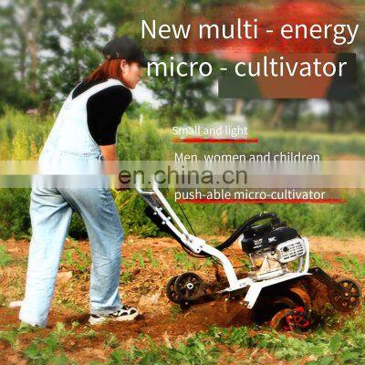 Micro-tiller Small Gasoline Rotary Plough Ridge Agricultural Land Reclamation Loose Soil Weeding Orc Multi Functional photo-2