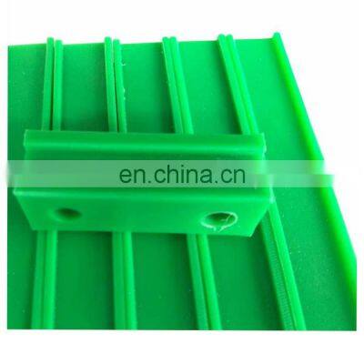 Wear resistant UHMWPE plastic linear rails /UHMW curved guide rail/plastic curved guide rail uhmwpe linear guide rail conveyor g