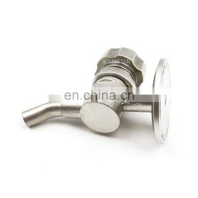 Sanitary Stainless Steel Aseptic Spiral Type Sample Valve for Beer