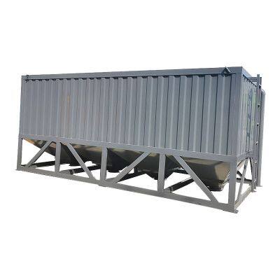 Supply of Various Tonnage Horizontal Cement Silos No Foundation Powder Storage Cement Silos Square Box Type Horizontal Cement Silos