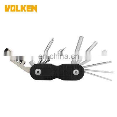 Outdoor cycling tool knife 10-in-one multi-functional easy to carry hexagon socket wrench maintenance chain tuner