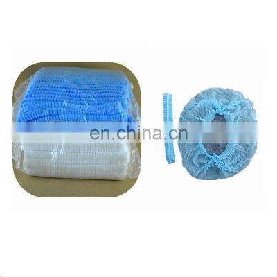 Disposable Food Processing Breathable Nonwoven Cap Wholesale Market Nonwoven Cap Colored Hair Nets photo-2