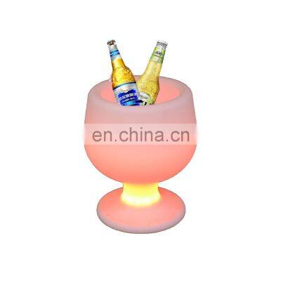 KTV/ Nightclub Party rechargeable luxury plastic Modern Home LED Glowing LED Ice Bucket