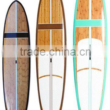 Popular sports surfing board bamboo paddle board / Paddleboard bamboo surfboard