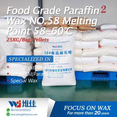 Food Grade Paraffin Wax NO.58 Melting Point 58-60℃