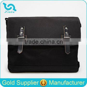 Custom Deluxe Nylon Black Sling Bag Messenger Bag For Men