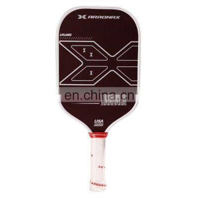 2024 New Style Aramid Red Carbon Fiber Texture Carbon Fiber 16mm  thermoformed Pickleball Paddle