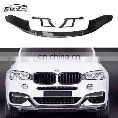 F16 X6 MP Style Carbon Fiber Front Lip for BMW F16 X6 Front Bumper Lip