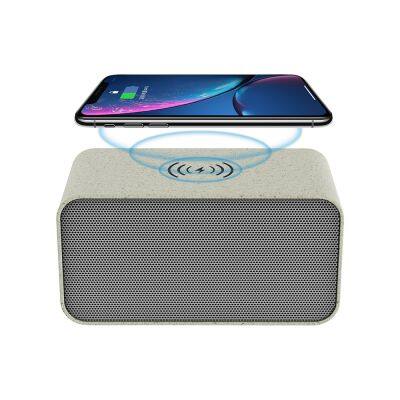 Custom logo painting wireless charger stereo portable magnetic charger station fast BL speaker wireless charger mobile phone