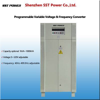 Three Phase 50Hz to 60Hz and 60Hz to 50Hz AC Power Source  40Hz to 400Hz Frequency Converter
