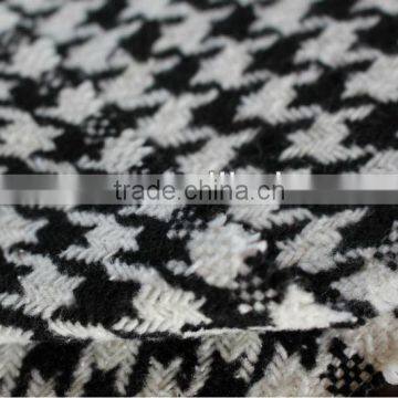 Trendy Houndstooth Wool Fabric