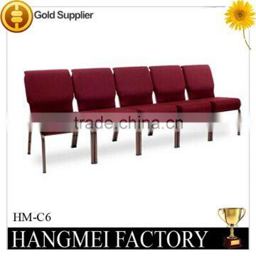 Hot Sale Factory Wholesale Stacking Metal Church Chair HM-C3 photo-5