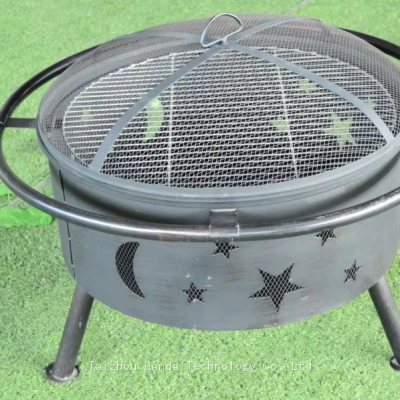 Outdoor Smokeless Fire Pit Wood Burning Patio BBQ Grills