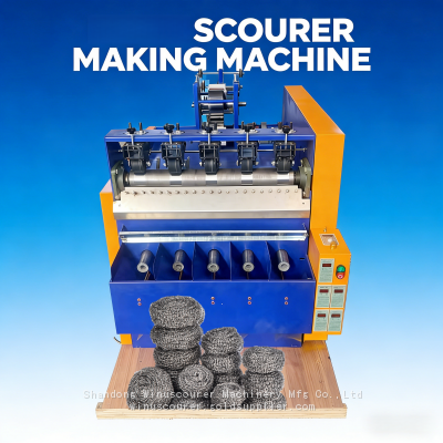 5 wires 5 balls stainless steel scourer making machine kitchen clean scrubber making machine
