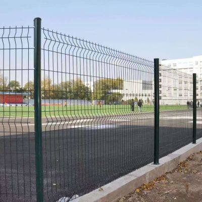 High Strength 3D Welded Wire Mesh Curved Fence Green for Yard Garden Boundary photo-3