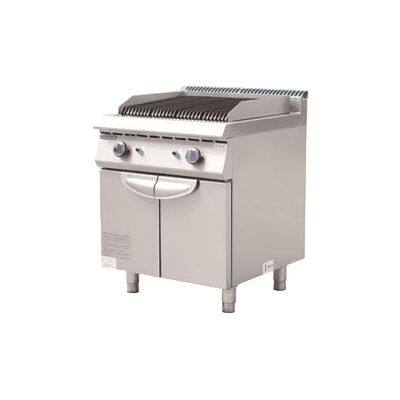Outdoor Restaurant Gas Grill With Lava Rock & Oven, 2000Pa-2800Pa Rated Pressure
