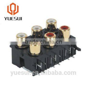 6 Holes Multiple Rca Connector