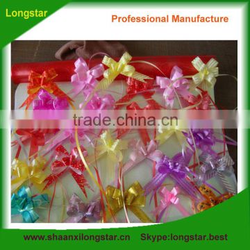 Red Emboss Decoration Chrismas Pull Bow