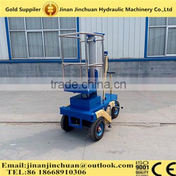 one and two mast movable hydraulic electric aluminum electric aluminum alloy telescopic man lift platform / aerial lift