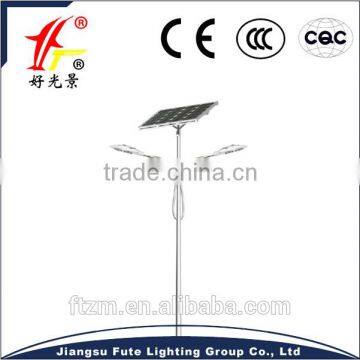 Double 40 watt double arms led solar street lighting with a 3-year warrnty