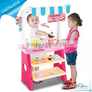 Battery Operated DIY Super Cake Shop Toy Gift With Cash Register And Scanner