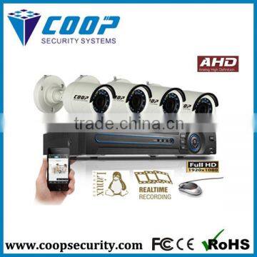 New Product AHD CCTV Surveillance Camera Analogue Camera Kit 4CH 1080p dvr Kit