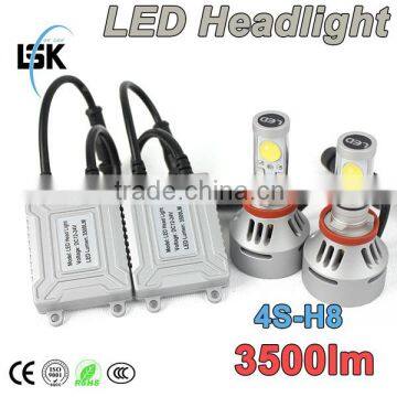 Newest 4S car headlight 38w 7000lm led headlight bulb h11 h8 h13 5 color changeable