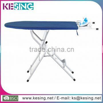 Strong and Durable Steel mesh top and big iron nest folding ironing board ladder