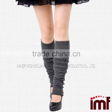 Cute Sex Young Girl Grey Wool Tube Socks