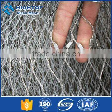 ss 304 hand woven building cable wire rope mesh /animal fence products