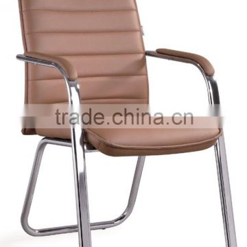 2015 Middle back popular commercial office workshop leather chair (SZ-OC147)