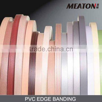 extrusion wood grain solid pvc edge banding