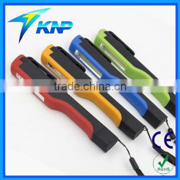 Portable COB Pen Flashlight with Clip and Magnet