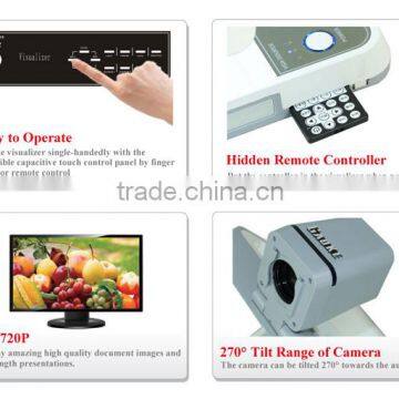 Hot Selling Portable Visualizer Document Scanner LED Lights Touch Screen Controller Portable Document Camera Visual Presenter photo-3